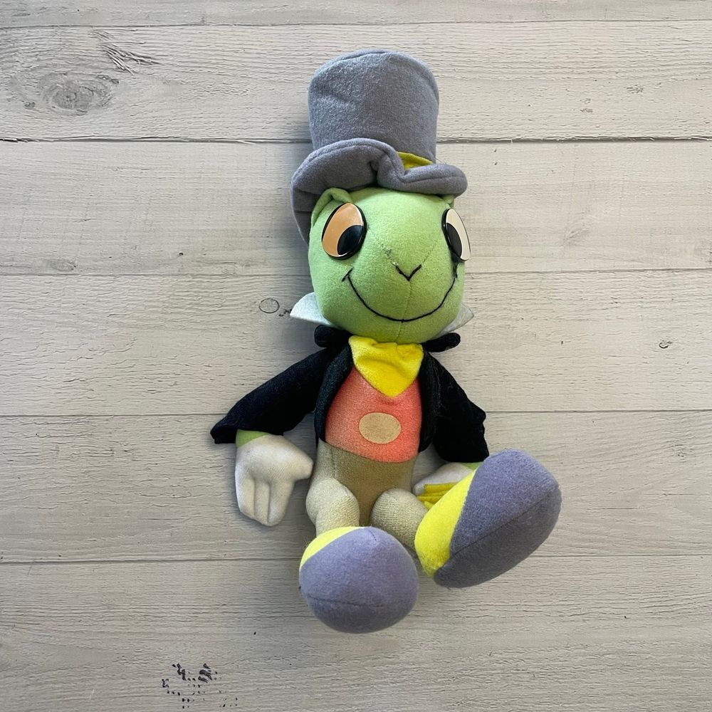 Vintage‎ Disney Theme Park Jiminy Cricket Plush Doll Stuffed Toy
